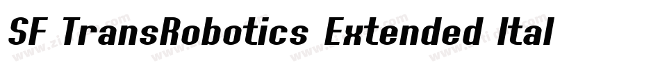 SF TransRobotics Extended Italic字体转换